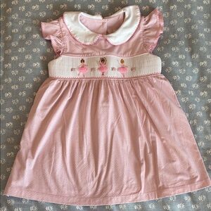 Shrimp and Grits Kids Smocked Ballerina Dress